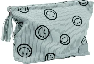 Makeup Bag Small Cosmetic Pouch: Cosmetic Bag for Purse - Cute Make up Bags with Tassel - Valentine's Day Gifts for Teen Girl (03-Blue)