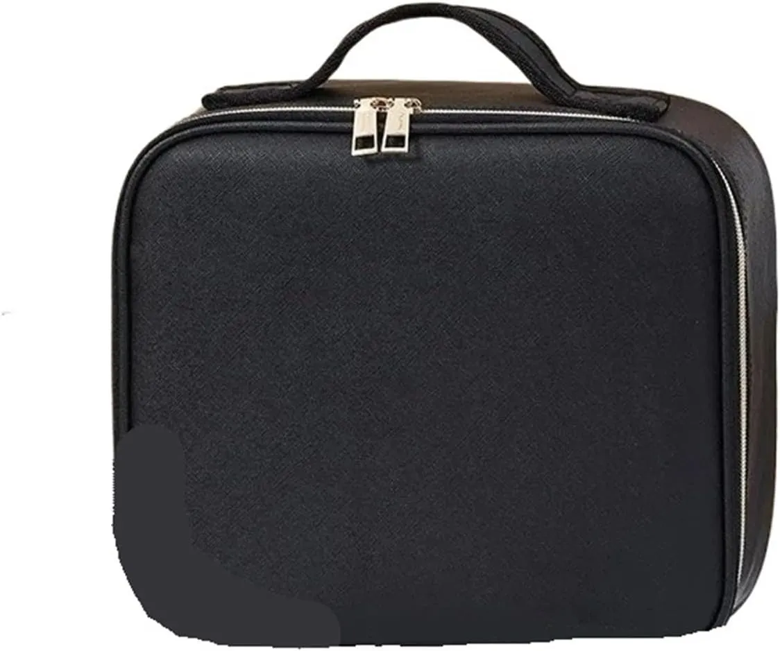 Makeup Bag with Mirror Smart LED Cosmetic Case with Lights and Mirror Cosmetic Bag Large Capacity Feeling Cosmetic Bag Luxury Makeup Case