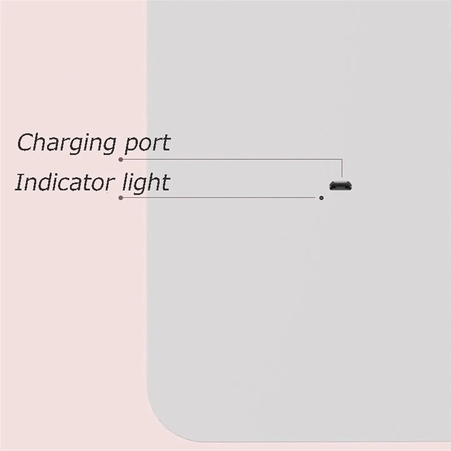 Makeup Mirror Foldable LED Makeup Mirror with Light Supplementary Mirror Portable Desktop Bedroom Makeup Rechargeable Mirror Vanity Mirror