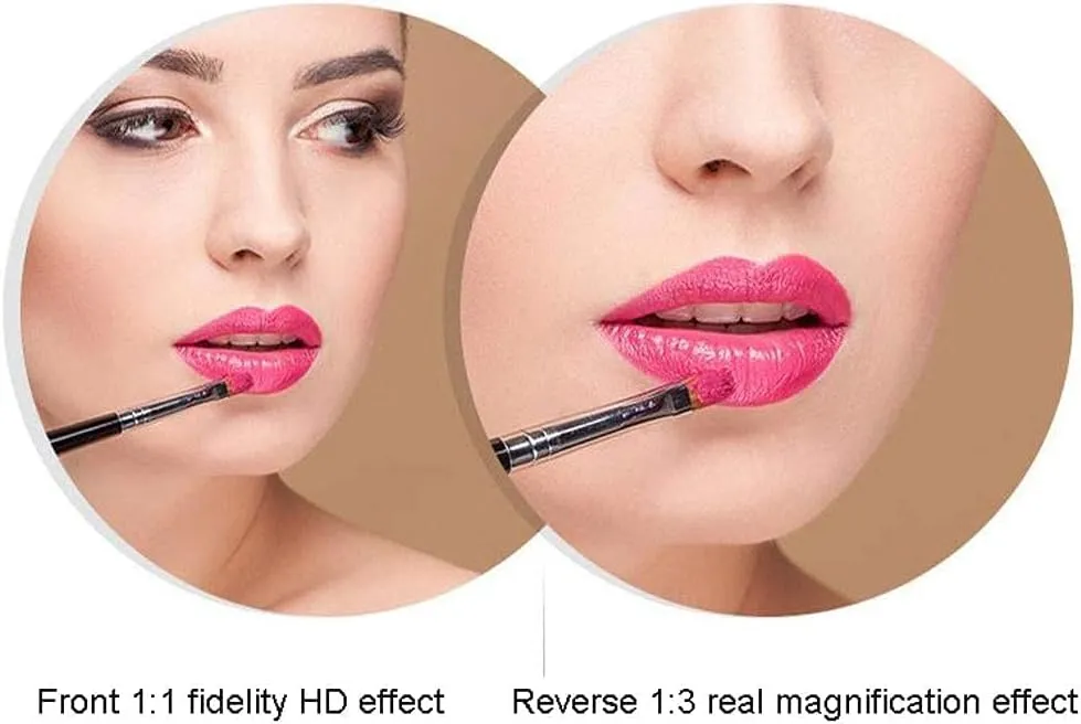 Makeup Mirror Vanity Mirror 8- Inch Enlarged Wall Mount Makeup Mirror with Magnification Double- Sided Swivel Mirror Folding Telescopic Mirror Cosmetic Mirror
