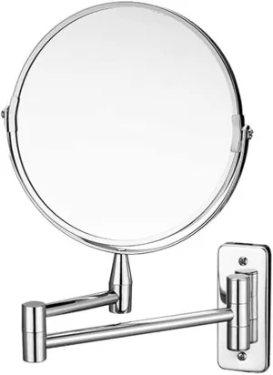 Makeup Mirror Vanity Mirror Wall Mounted Mirror,Bathroom Vanity Mirror Magnifying Beauty Mirror Double-Sided High-Definition Folding Telescopic Mirror Cosmetic Mirror