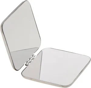 Makeup Mirror，2 Sided Compact Full Stainless Steel Cosmetic Foldable Regular，Small Makeup Mirror