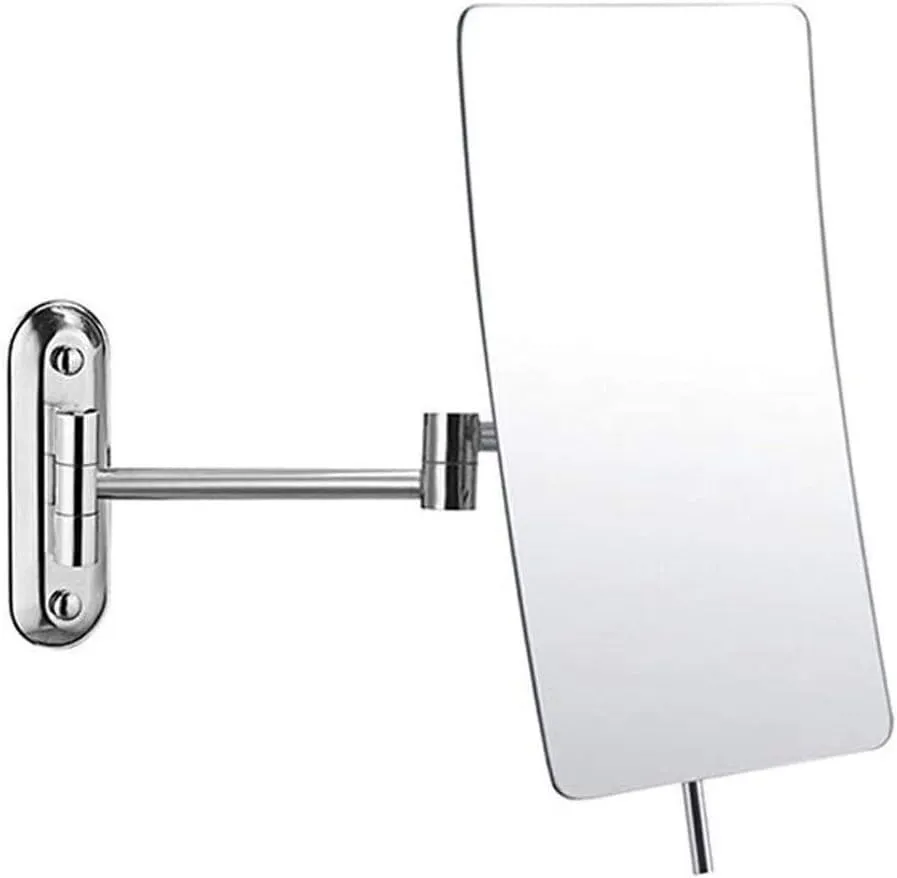 Makeup Mirrors Wall Mounted Cosmetic Mirror, Shaving Mirror, Stainless Steel/Wall-Mounted/Swivel/Retractable
