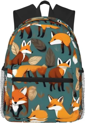 Many Foxes Print Print Comfortable Backpack,Your Essential Casual Travel Bag For Outdoor Adventures