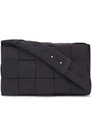 MAXI CASSETTE PADDED MESSENGER | BLACK/SILVER