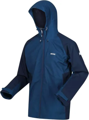 Mens Britedale Waterproof Breathable Jacket Coat, MoonLtDn/Nvy, Blue, XX-Large