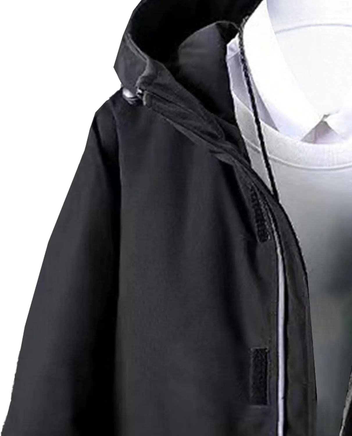 Mens Long Windproof Hooded Jacket Water-Repellent Jackets for Ski Outdoor Winter Quilted Zip Male Puffer Parka