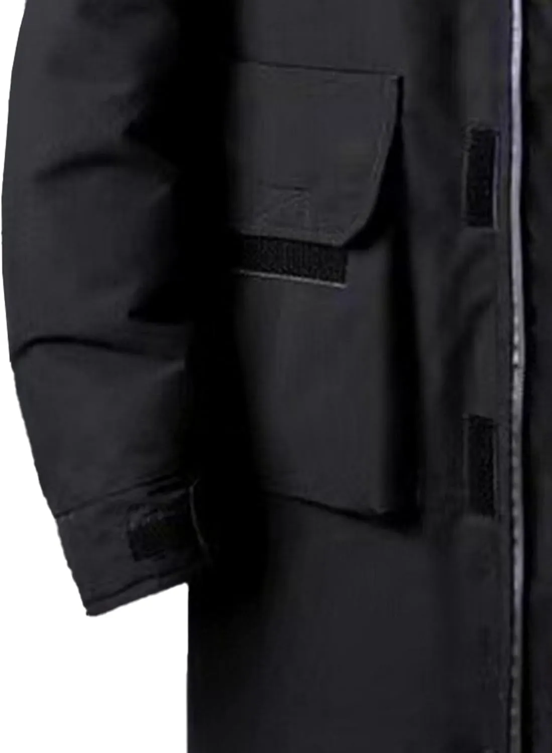 Mens Long Windproof Hooded Jacket Water-Repellent Jackets for Ski Outdoor Winter Quilted Zip Male Puffer Parka