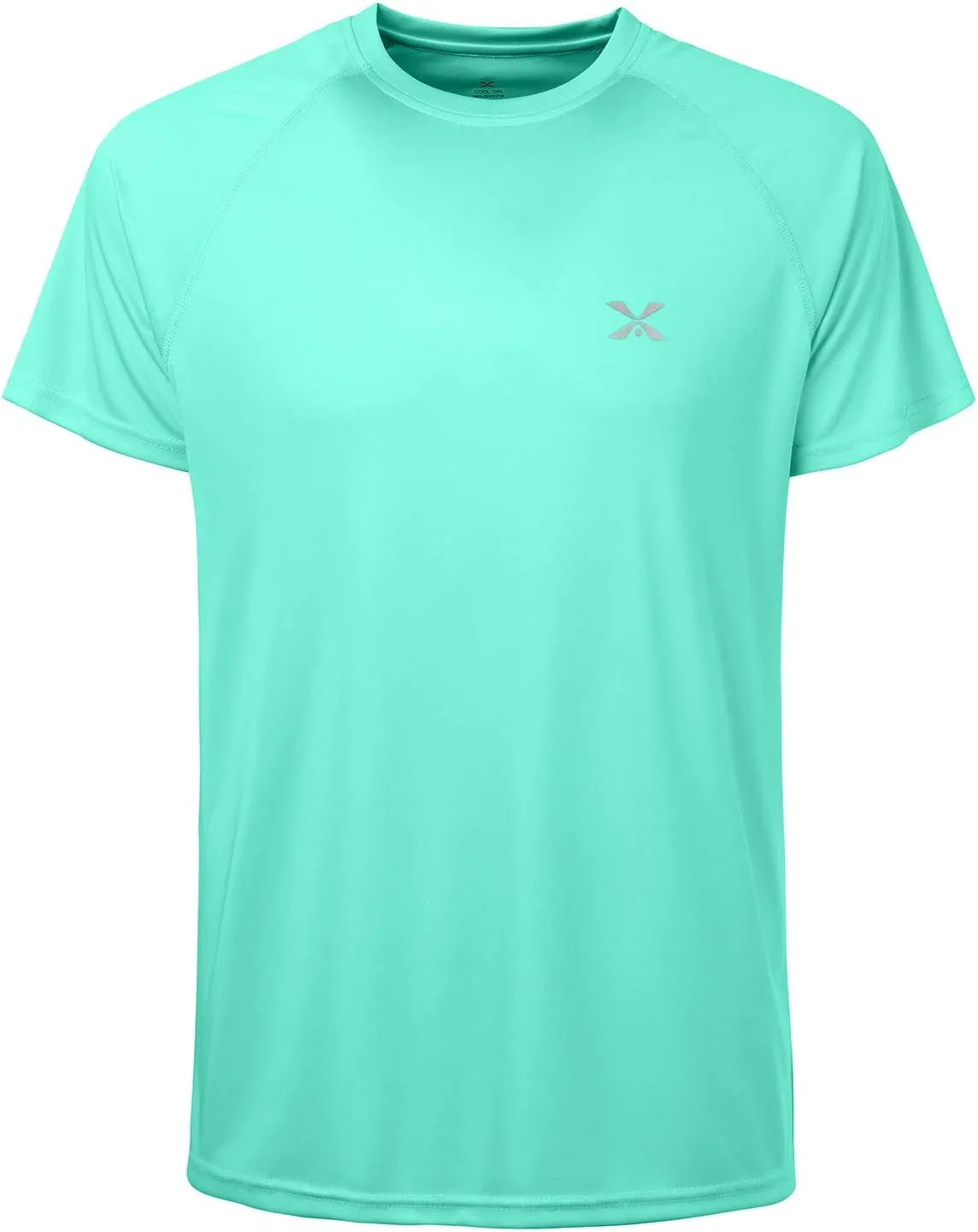 Mens Short Sleeve Outdoor Performance T-Shirt Quick Dry Crew UPF 50  Athletic Running Workout Fishing Top Shirts