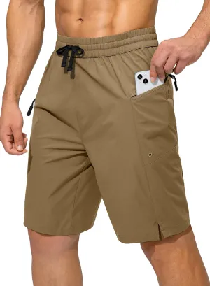 Men's Swim Trunks Quick Dry Board Shorts with Zipper Pockets Beach Shorts Bathing Suits for Men - No Mesh Liner