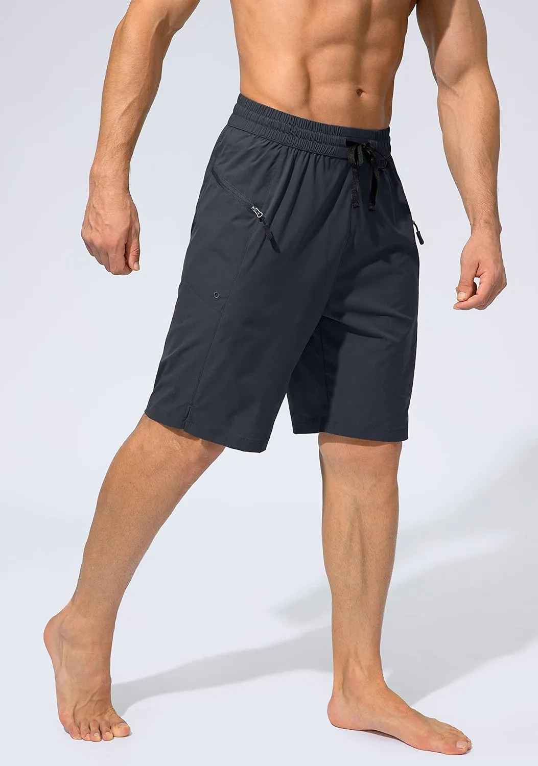 Men's Swim Trunks Quick Dry Board Shorts with Zipper Pockets Beach Shorts Bathing Suits for Men - No Mesh Liner