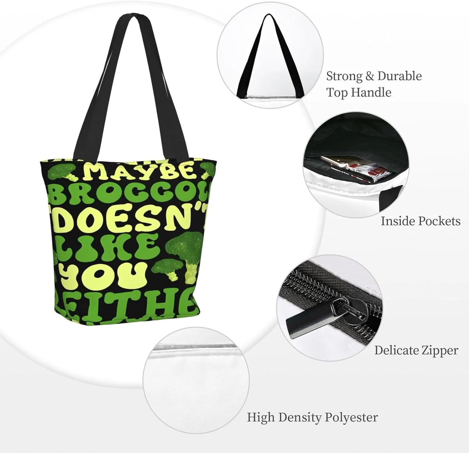 Mentor Teachers inspire Educate Coach Share Influence Tote Bag Shopping Handbag Large Capacity Shoulder Bag