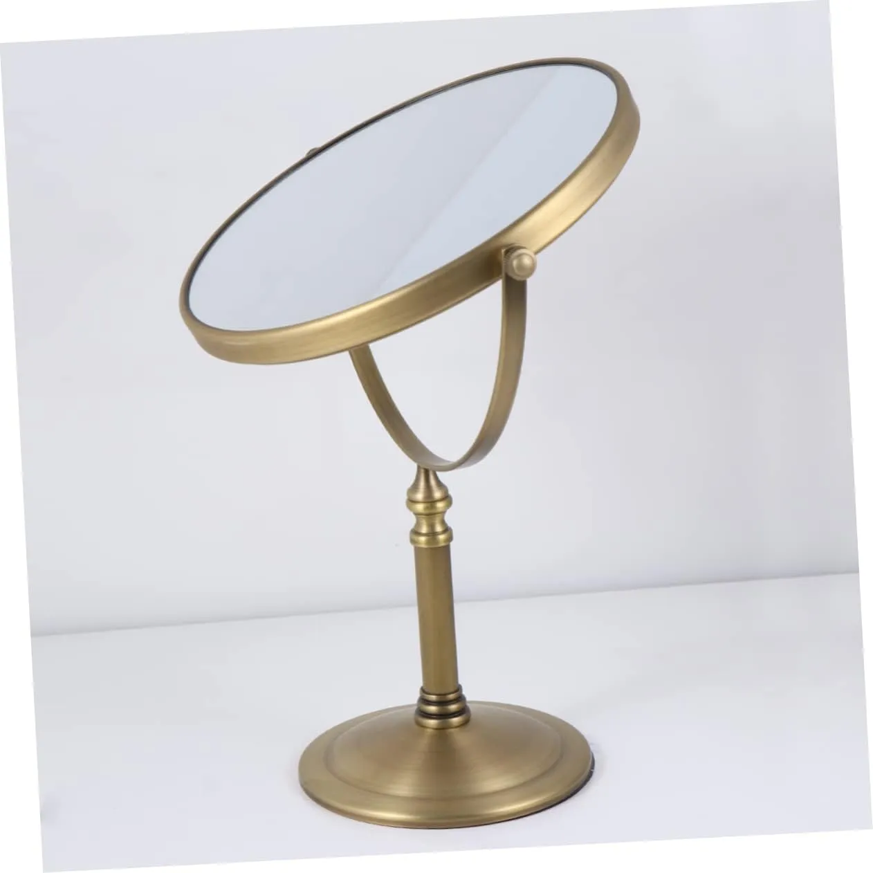 MERRYHAPY 1pc Double-Sided Makeup Mirror Vanity Mirror for Home Use Reflection Frame - Base for -ups for Quick Cosmetic Applications