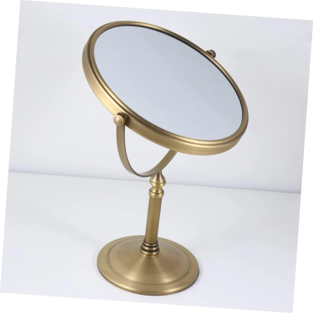MERRYHAPY 1pc Double-Sided Makeup Mirror Vanity Mirror for Home Use Reflection Frame - Base for -ups for Quick Cosmetic Applications