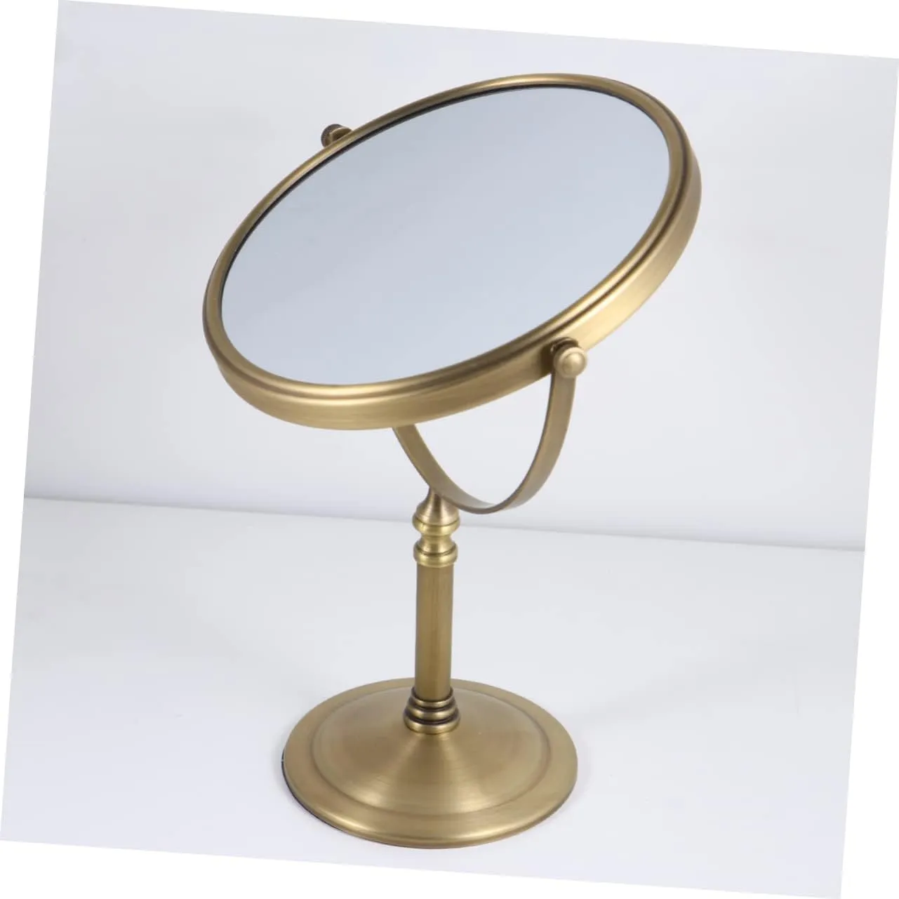MERRYHAPY 1pc Double-Sided Makeup Mirror Vanity Mirror for Home Use Reflection Frame - Base for -ups for Quick Cosmetic Applications