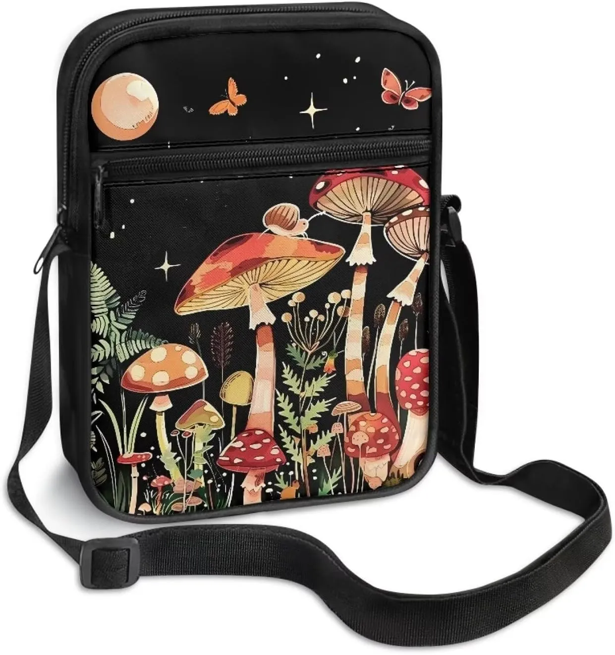 Messenger Bag for Women Lightweight Adjustable Crossbody Bag Compact Sling Satchel Casual Purse for Travel Everyday