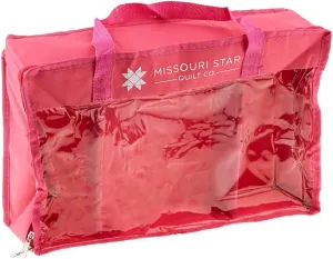 Missouri Star Storage Bag for Precut Fabrics for Quilting | Sewing Box Organizer Holds Fat Quarters, Charm Packs, Layer Cakes NOT4051 Missouri Star Precut Storage Bag - Large Pink