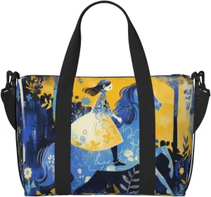 monkey riding print Travel Duffel Bag, Sports Tote Gym Bag, Swim Pool Bag Large Shoulder Tote Bag for Beach Weekender, 202-406-121