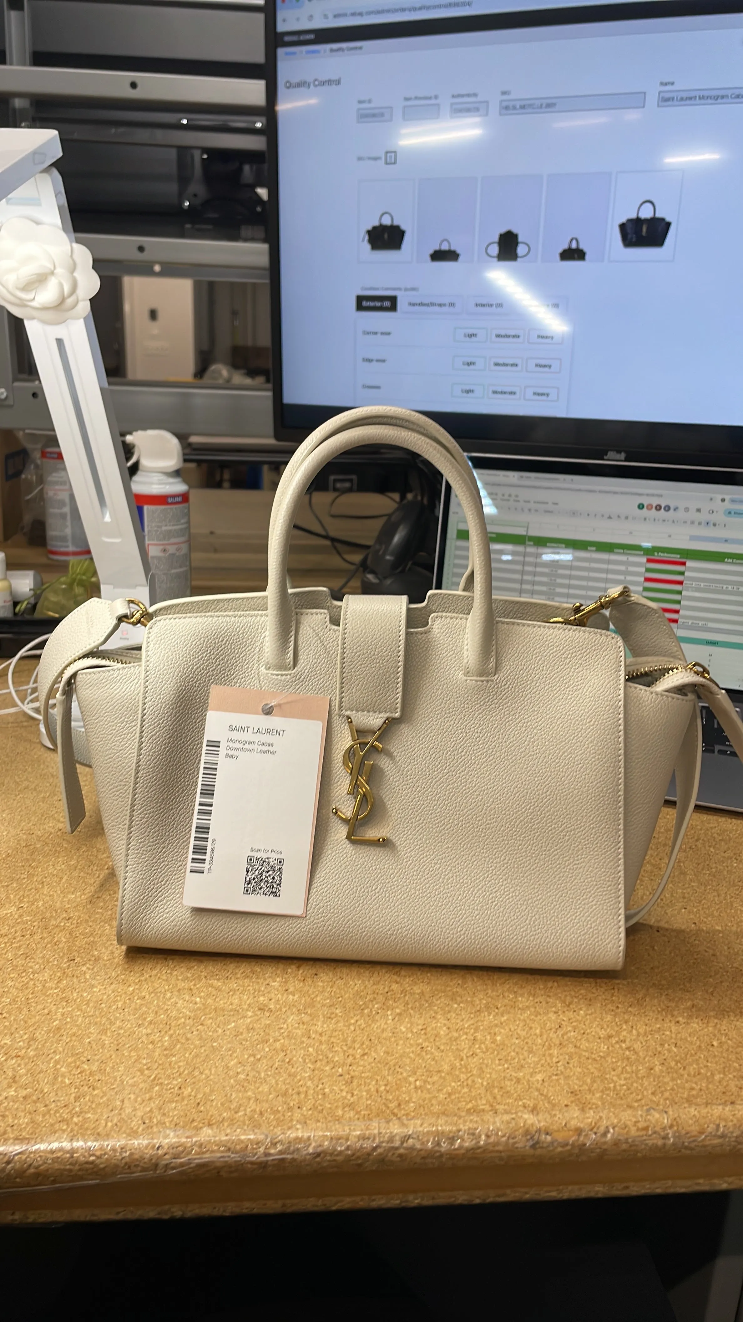 Monogram Cabas Downtown Leather Baby