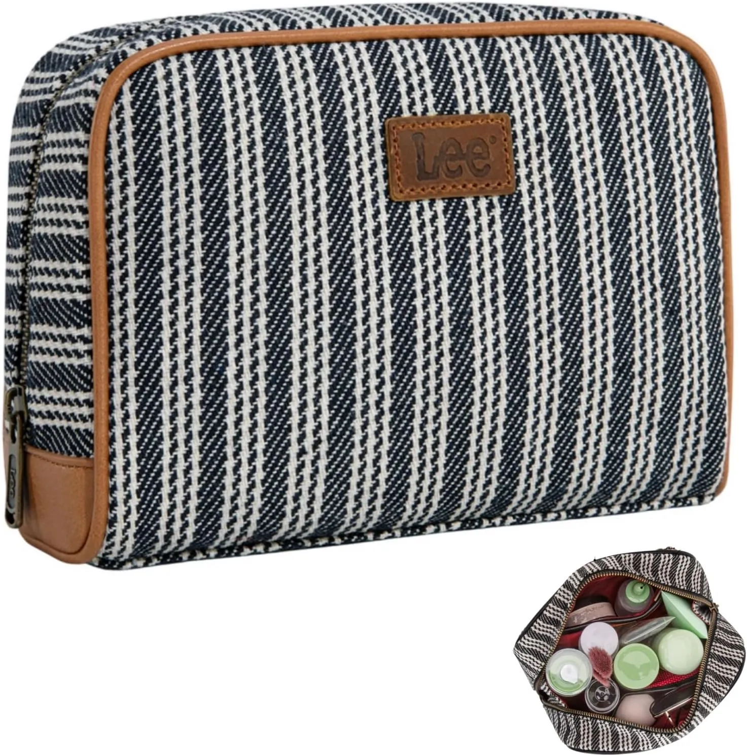 Montana West x Lee Travel Makeup Bag Large Capacity Cosmetic Bag Make up Organizer Case for Women Toiletry Bag Travel Essentials