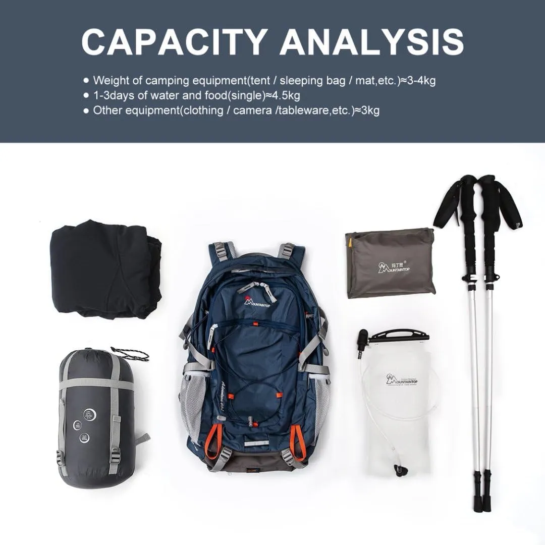 MOUNTAINTOP 40L Hiking Backpack,Lightweight Travel Backpack for Men Women Outdoor Backpacking, Camping
