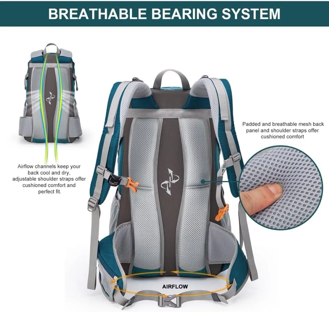 MOUNTAINTOP 40L Hiking Backpack,Lightweight Travel Backpack for Men Women Outdoor Backpacking, Camping