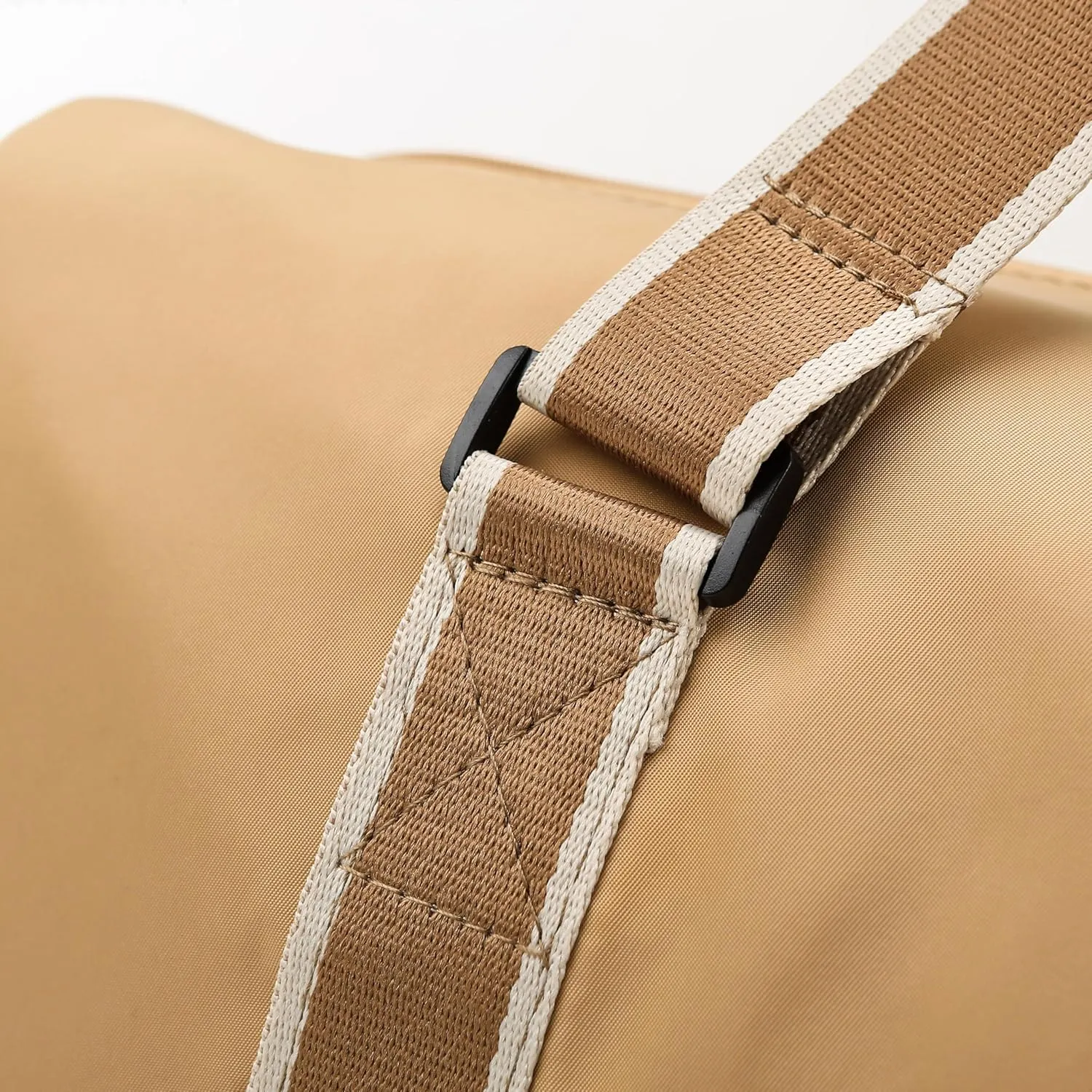 MTIANG Personalized 30L Gym Duffle Bag for Traveling Portable Lightweight Travel bag with Wet Pocket Shoes Compartment Large Capacity Overnight Weekender Bag Yoga Bag for Women Beige