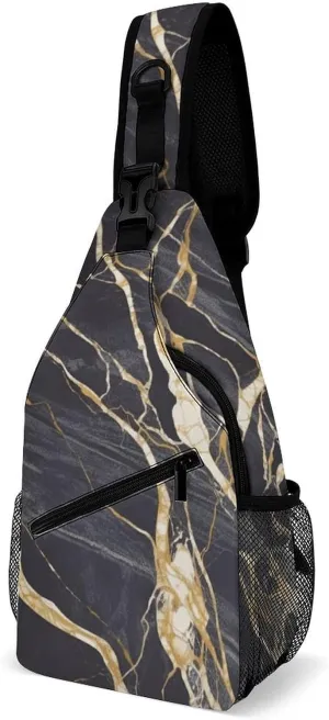 Music Symbols Love Sling Bag Lightweight Crossbody Chest Pack Travel Shoulder Bag with Adjustable Strap