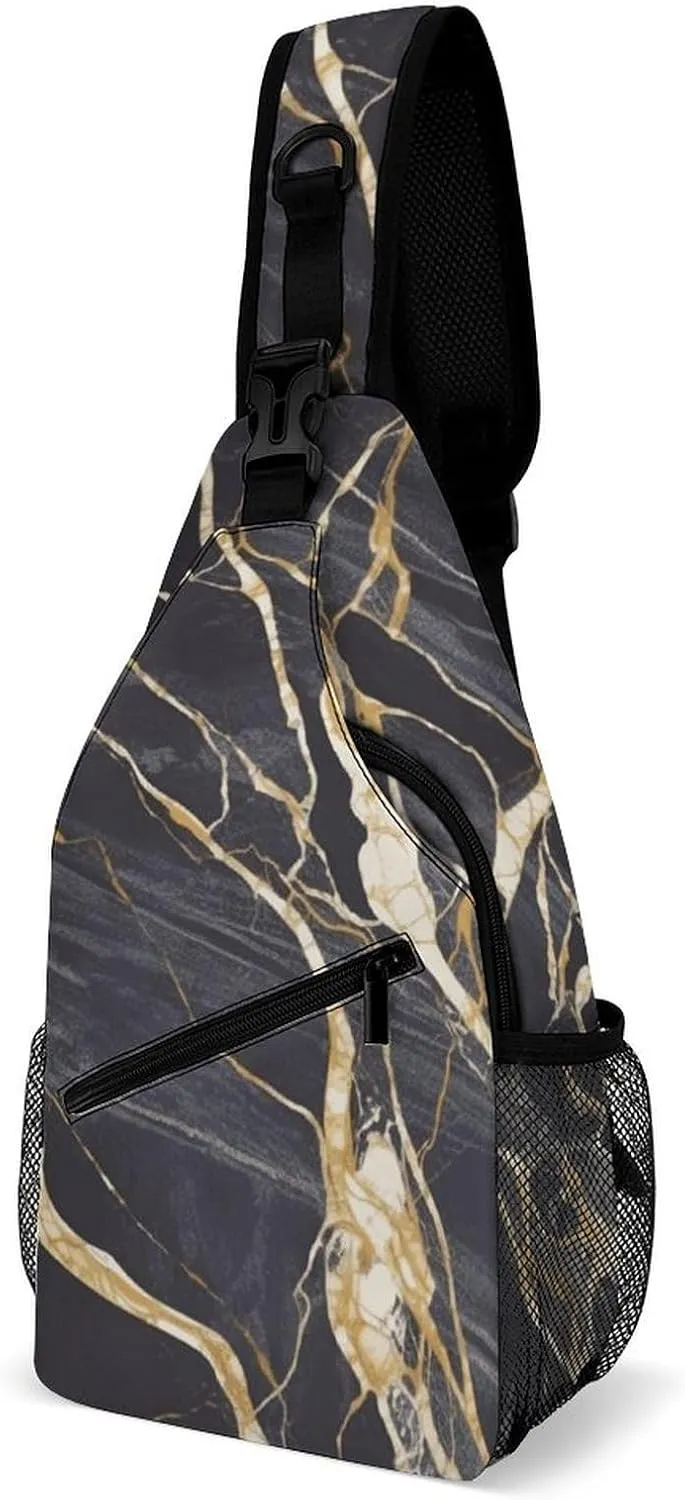 Music Symbols Love Sling Bag Lightweight Crossbody Chest Pack Travel Shoulder Bag with Adjustable Strap