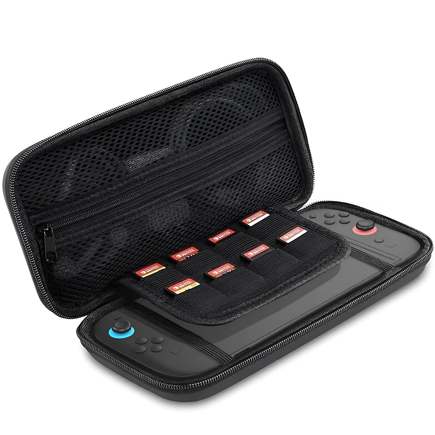 NBCP Carrying Storage Case for Switch 2 – Durable Hard Shell Messenger Bag with Soft Lining,Protective Travel Large Storage for Console & Accessories, 8 Game Card Slots