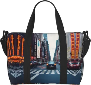New York City Print Versatile Gym Sports Bag,Companion For Your Journeys And Fitness Routines