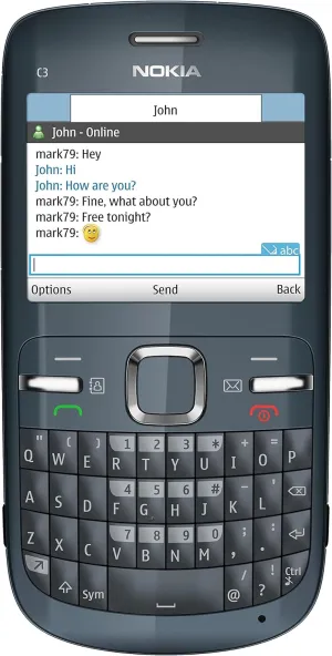 Nokia C3-00 Unlocked Cell Phone (Slate) with QWERTY, Dedicated E-mail Key, 2 MP Camera, Media Player, WLAN, and MicroSD Slot