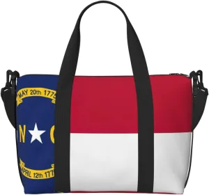 North Carolina state flag Duffel Bags for Traveling - Lightweight Personal Item Travel Bags, Gym Bags for Men and Women