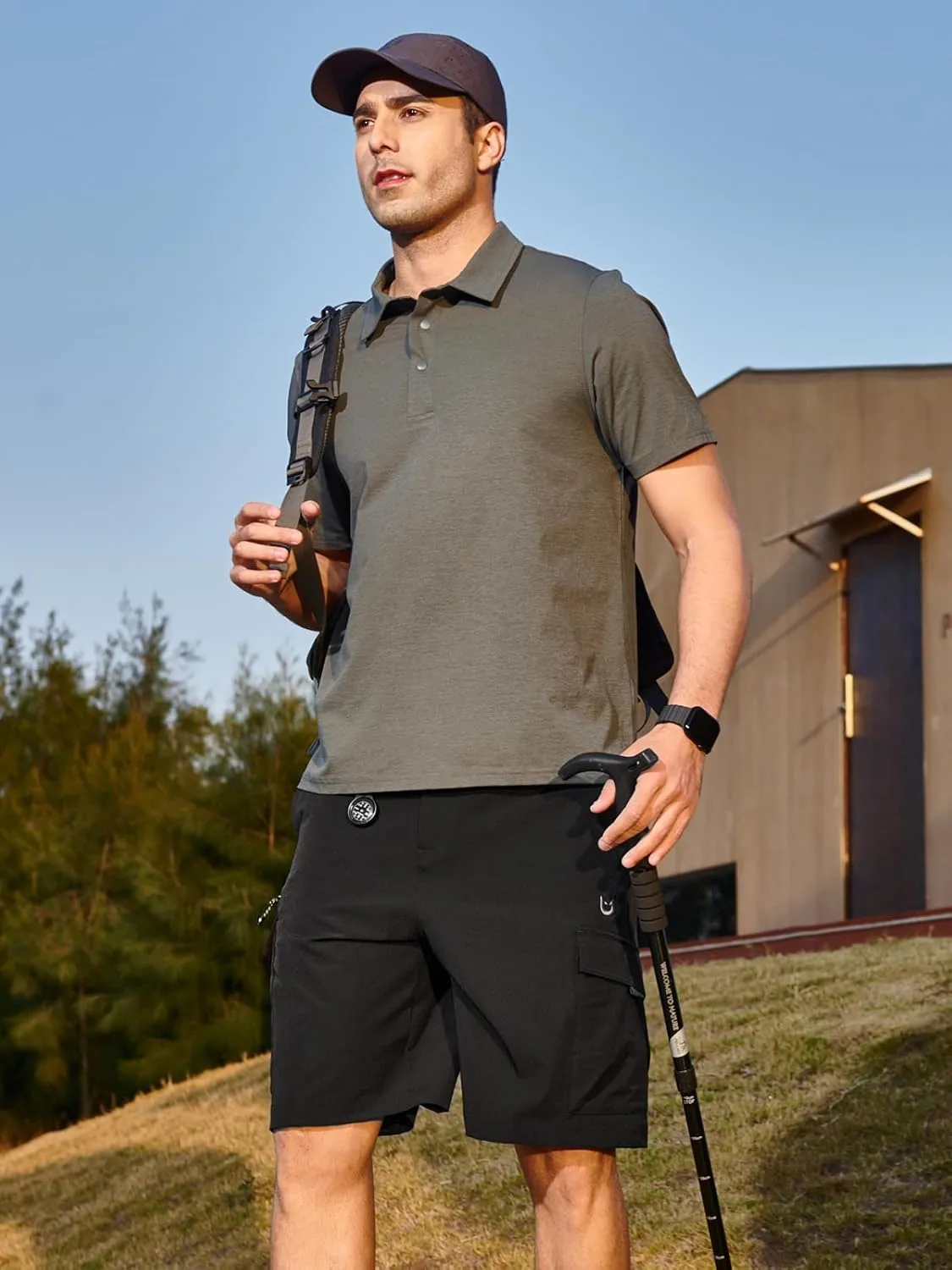 NORTHYARD Men's Casual Cargo Shorts Lightweight 9" Hiking Golf Work Quick Dry Camping Outdoor Travel Fishing with 7 Pockets