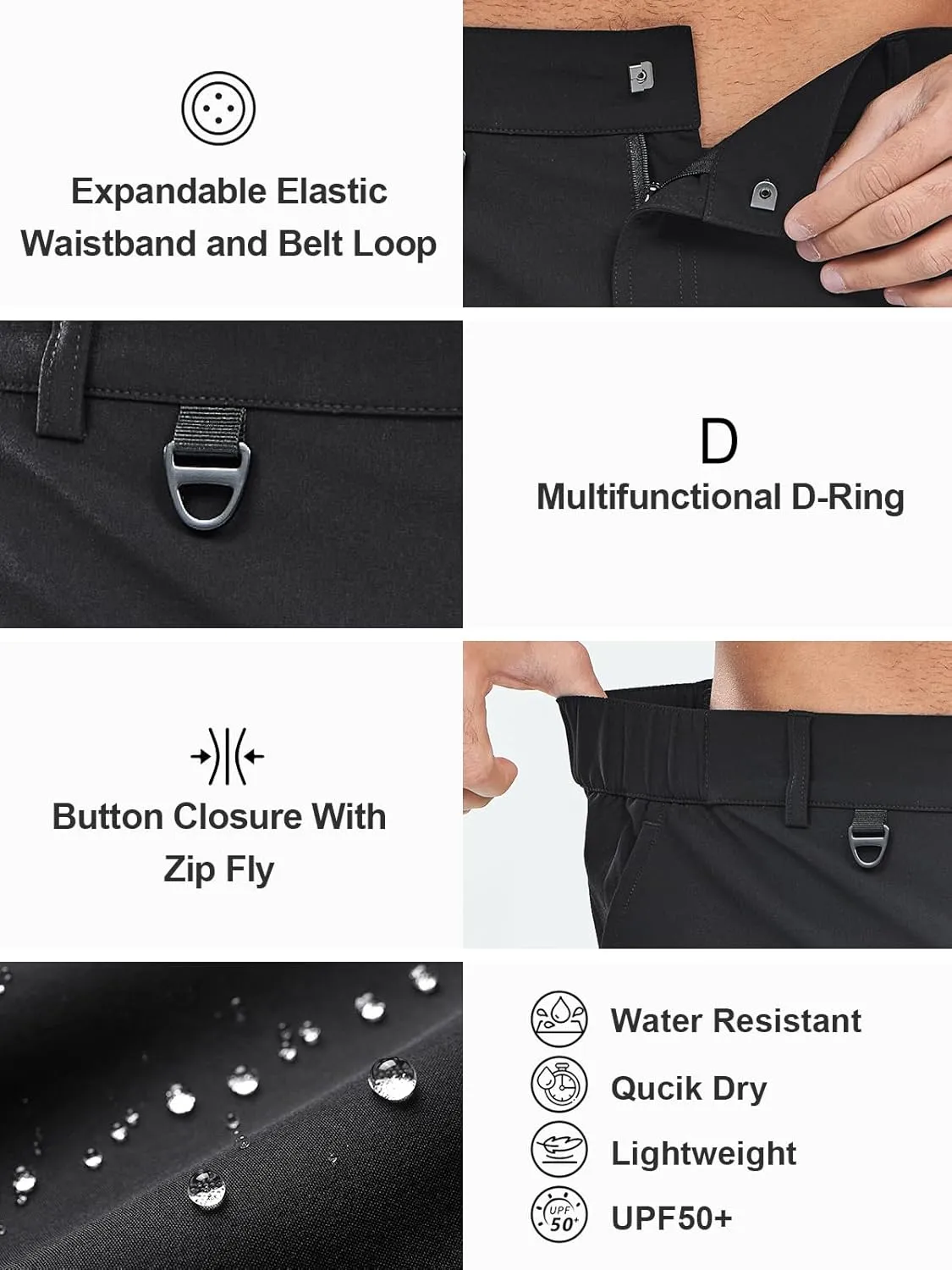 NORTHYARD Men's Casual Cargo Shorts Lightweight 9" Hiking Golf Work Quick Dry Camping Outdoor Travel Fishing with 7 Pockets
