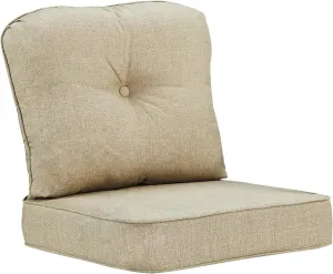 Oakland Living 28 x 28 Tan Outdoor Patio Deep Seating Cushion Set Ties
