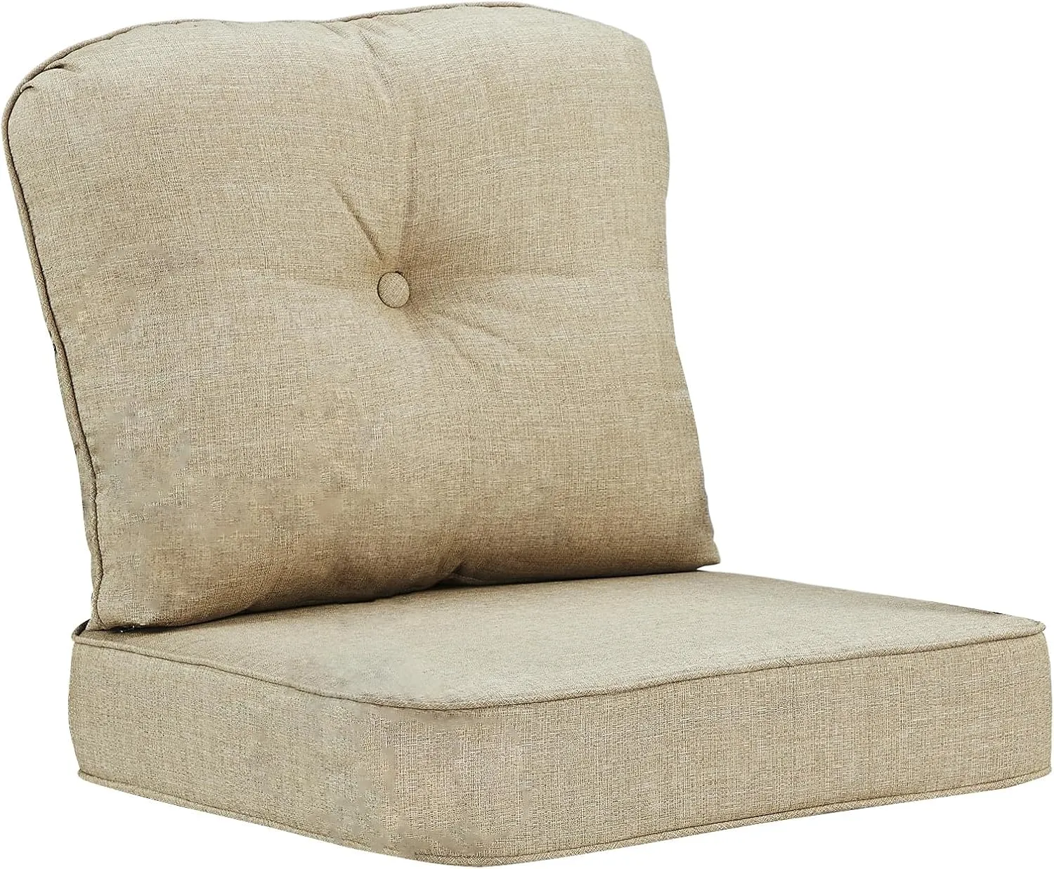 Oakland Living 28 x 28 Tan Outdoor Patio Deep Seating Cushion Set Ties