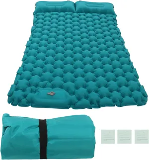 oceanside Camping Sleeping Pad Inflating Sleeping Pad Ergonomic Foot Operated Inflatable Sleeping Pad with Storage Bag for Outdoor Camping 2 Colors