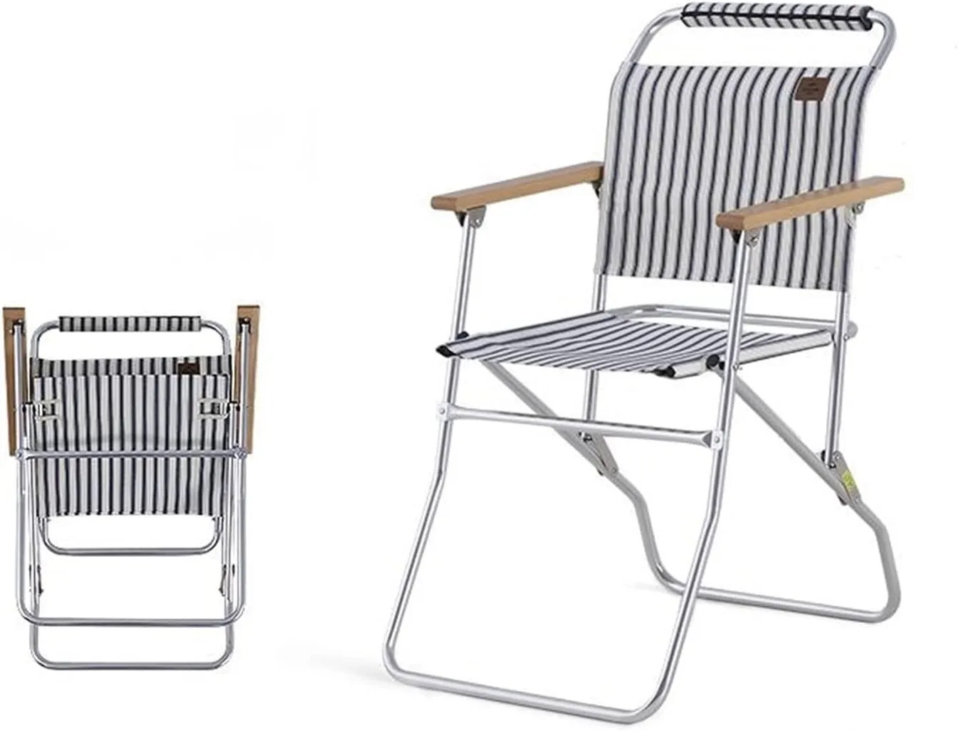 Office Desk Chair Office Chair Ergonomic Outdoor Aluminum Folding Chair Ultralight Portable Camping Leisure Beach Chair Fishing Chair (Silver One Size)