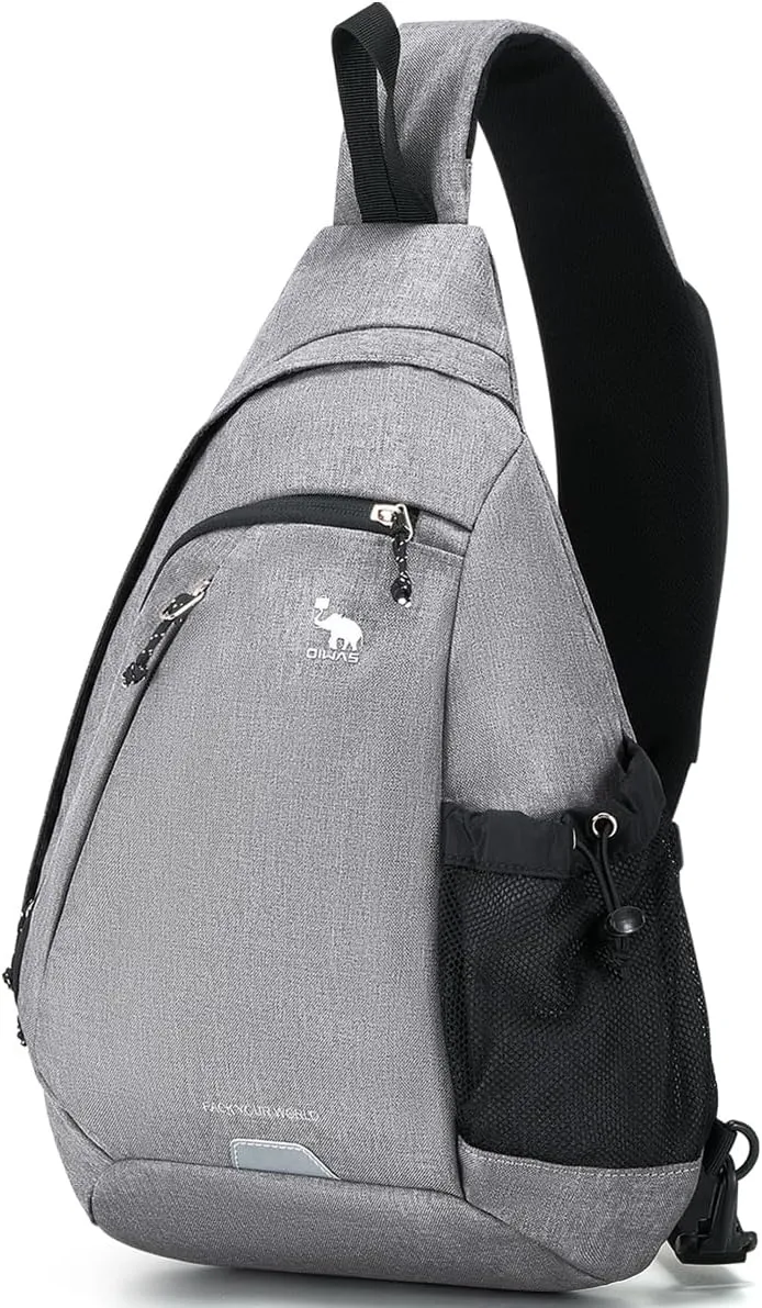 OIWAS One Strap Backpack for Men Single Strap Backpack Sling Bag Crossbody Shoulder Daypack for Boys Women
