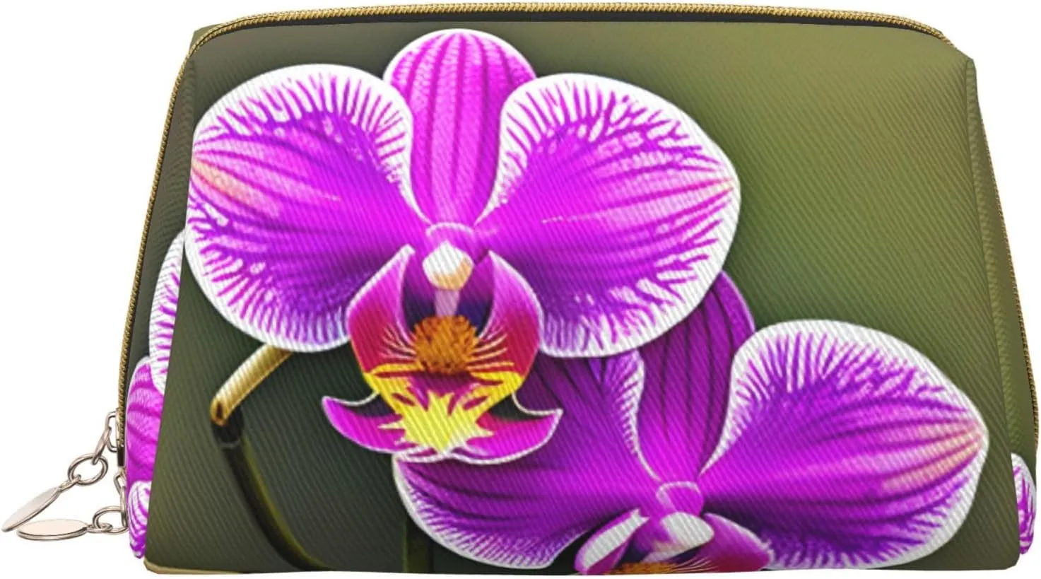 Orchid Flower Toiletry Travel Bag, Portable Cosmetic Organizer For Women, On-The-Go