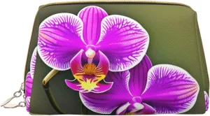 Orchid Flower Toiletry Travel Bag, Portable Cosmetic Organizer For Women, On-The-Go