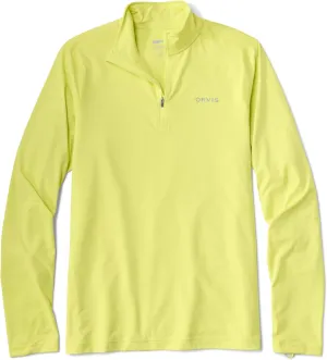 Orvis Sun Defense Quarter Zip Shirt for Men, Athletic Fit, UV Protection, Lightweight Outdoor Apparel for Sun Defense