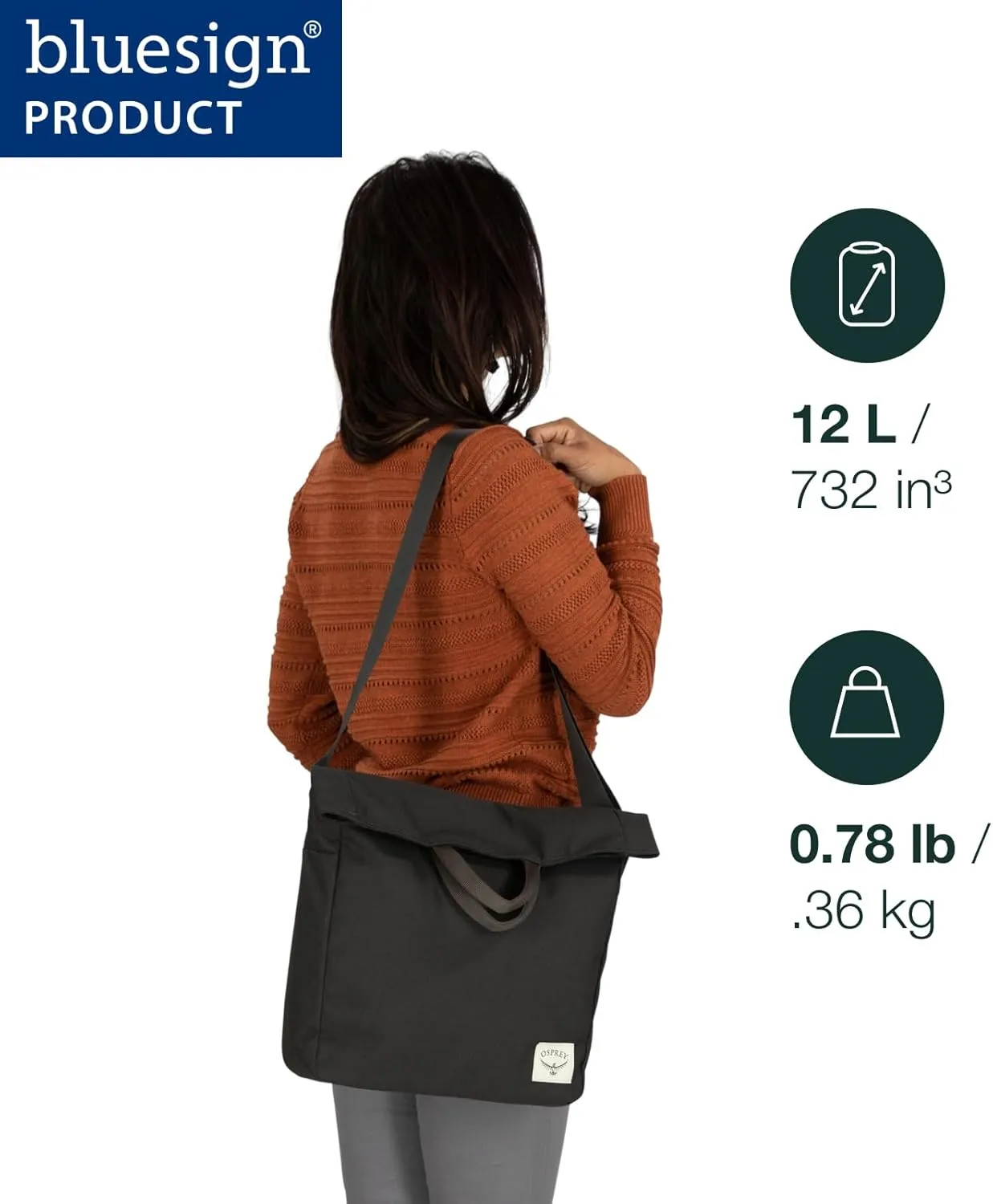 Osprey Arcane Crossbody Messenger Bag, Medium Grey Heather