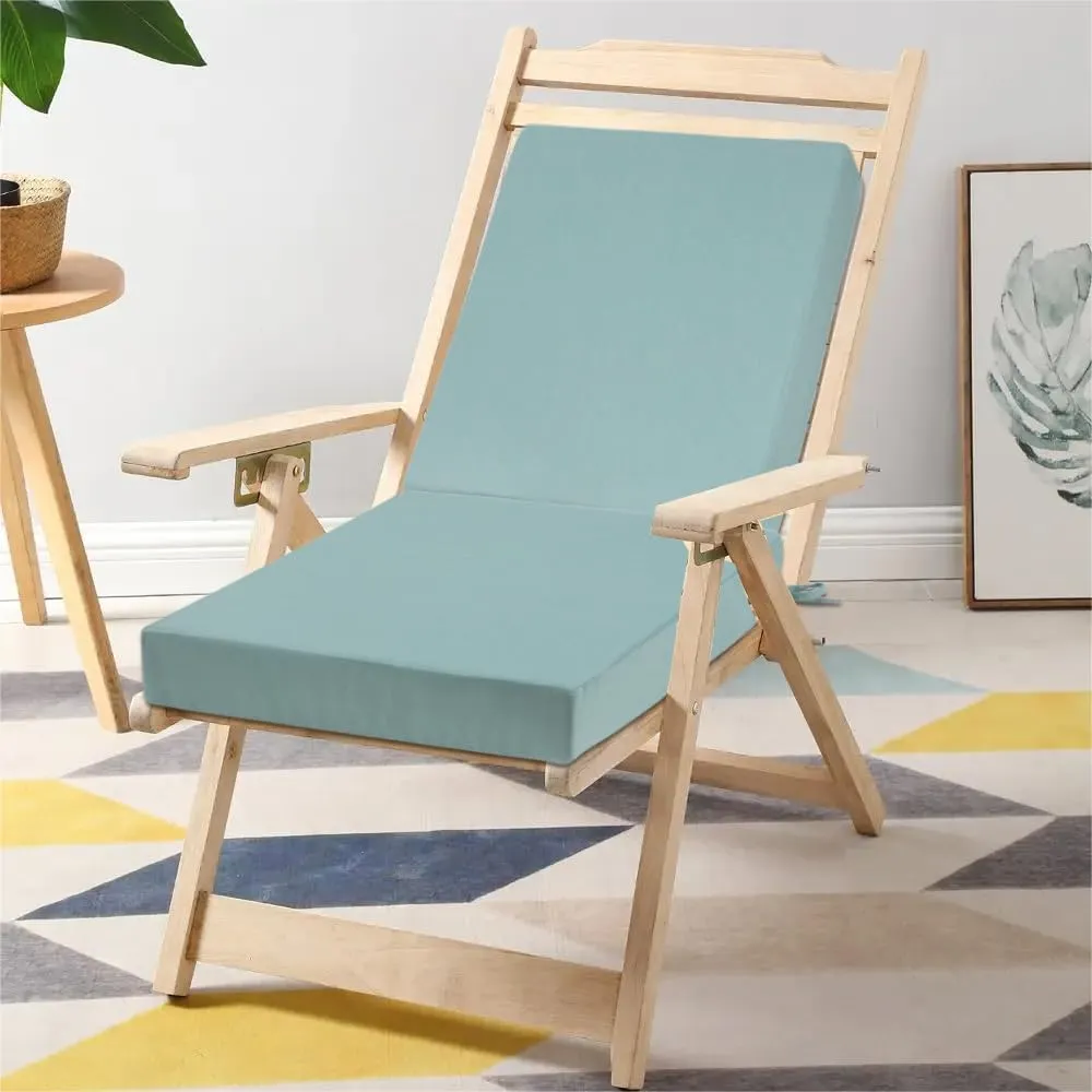 Outdoor Chair Cushion Covers 22x20x4 Inch, No Insert! Water-Resistant Patio Cushion Slipcovers with Zipper, Replacement Cushion Covers for Outdoor Furniture,4 Pack, Aqua Leala(Covers ONLY)