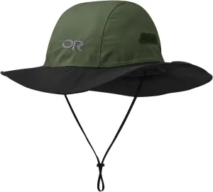 Outdoor Research Unisex Seattle Rain Hat, Fatigue/Black, S