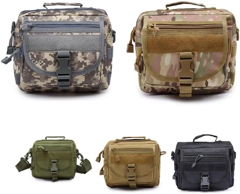 Outdoor Sports Gear Molle Assault Combat Hiking Pack Accessory Camouflage Kit Pouch Tactical Small Sling Bag