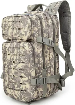 Outdoor Sports Pack Hiking Bag Tactical Rucksack Camo Knapsack Combat Camouflage Tactical Molle 30L Backpack