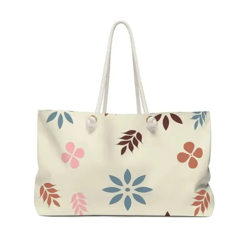 Oversized Polyester Weekender Floral Pattern Bag