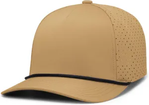Pacific Headwear Weekender Perforated Snapback Cap Rope Hat-Breathable Design for Outdoor Adventures and Casual Wear